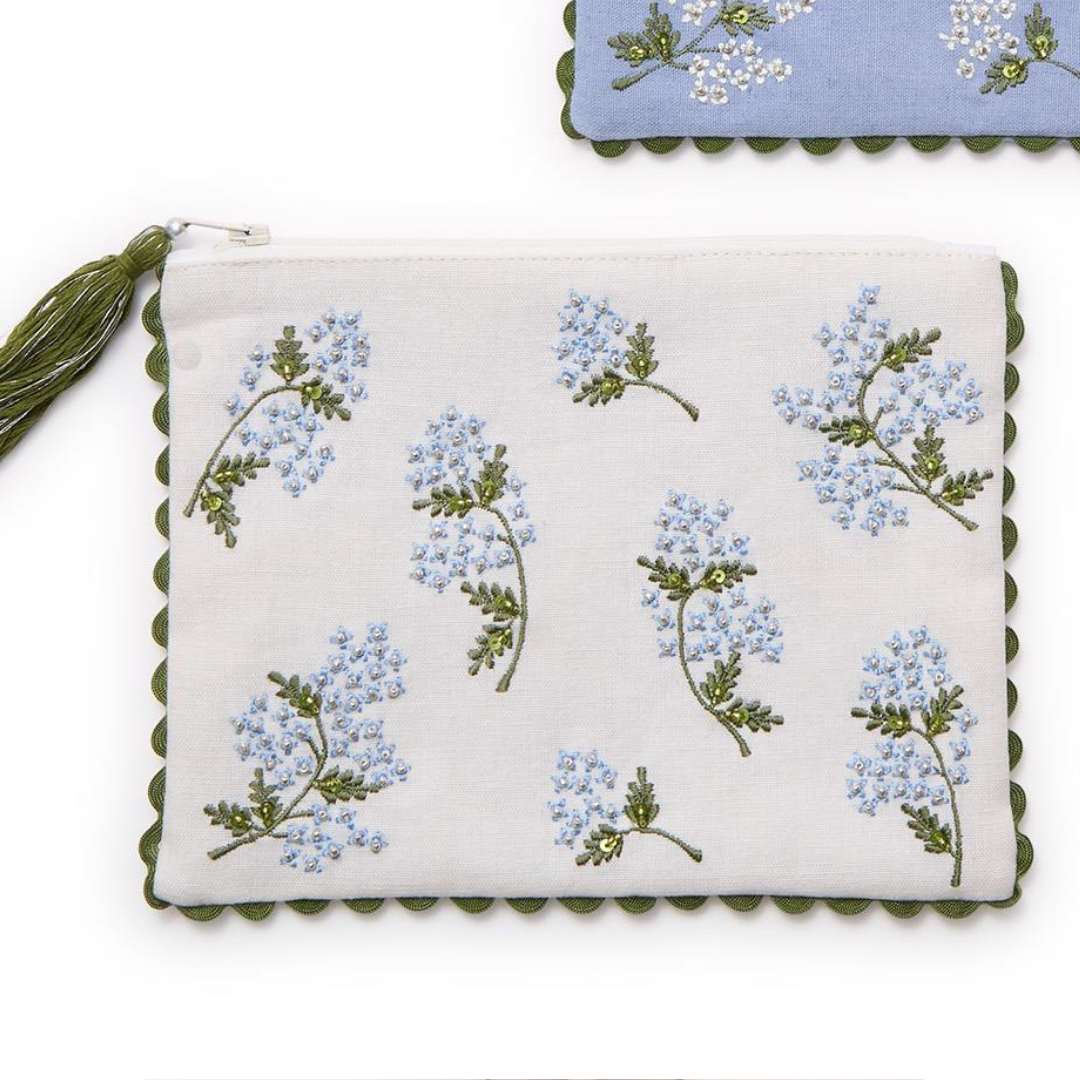 Beaded Hydrangea Multipurpose Pouch