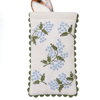 Beaded Hydrangea Glasses Case