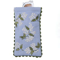 Beaded Hydrangea Glasses Case