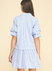 Leslie Stripe Shirt Dress