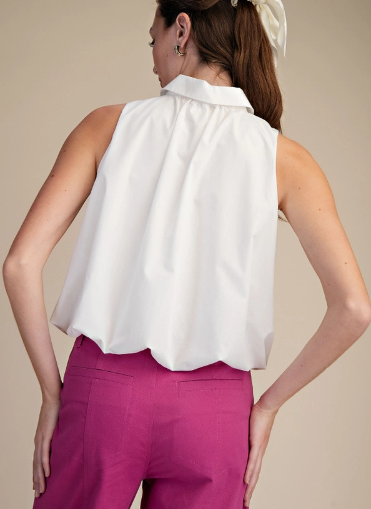 Bethany Bubble Hem Top