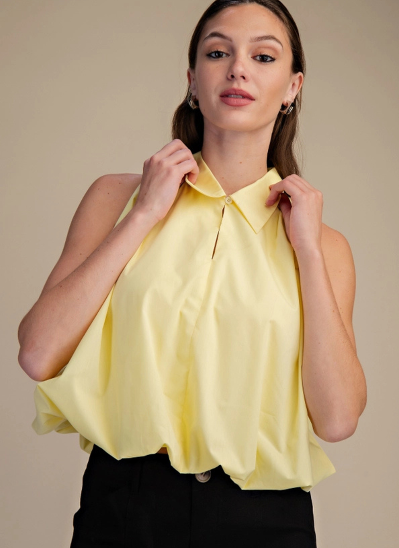 Bethany Bubble Hem Top