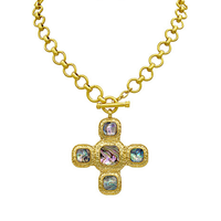Sara Square Cross Necklace