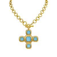 Sara Square Cross Necklace