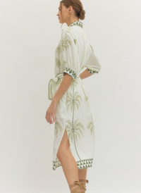 Palm Paradise Midi Dress