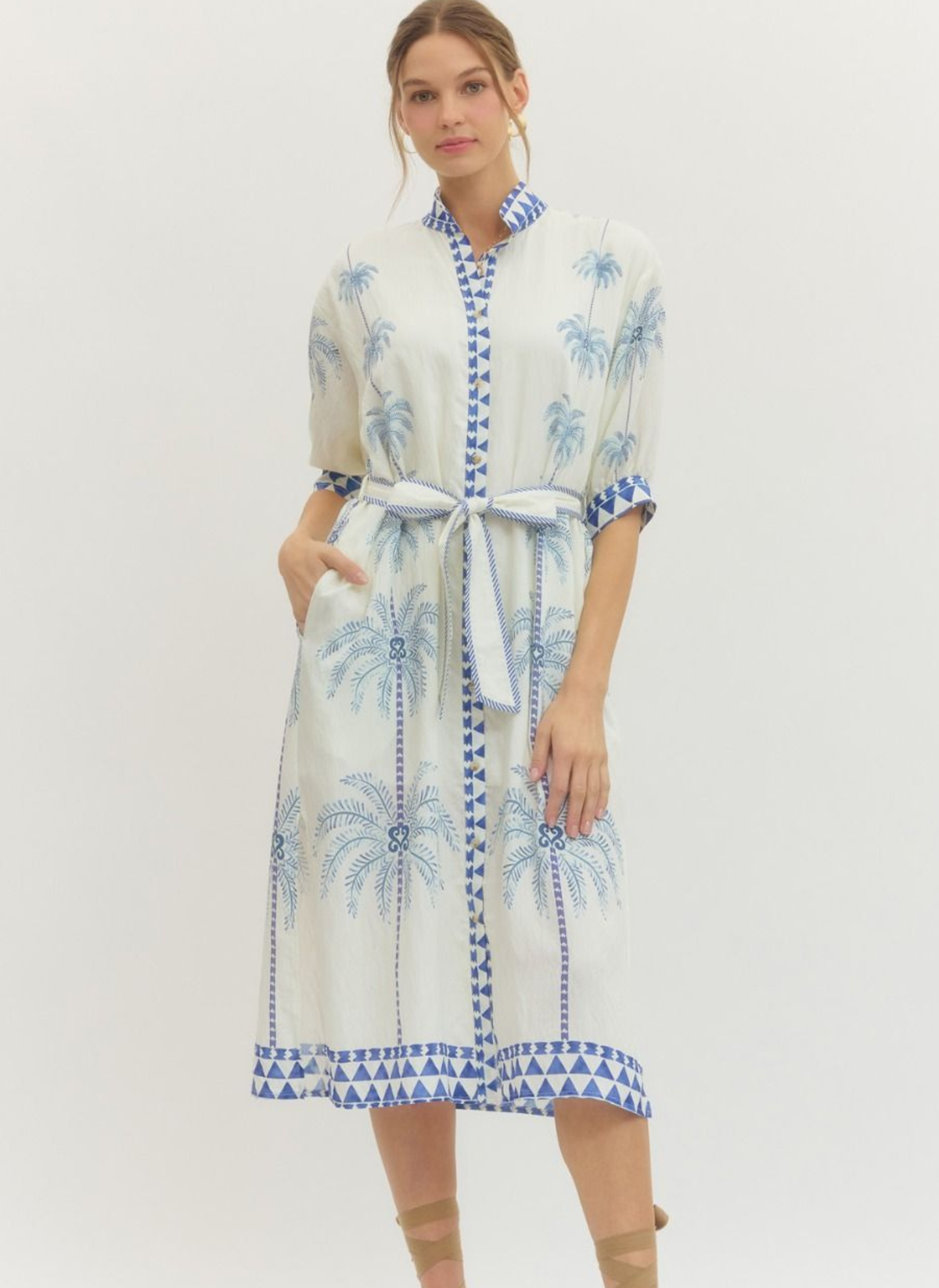 Palm Paradise Midi Dress