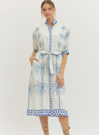 Palm Paradise Midi Dress