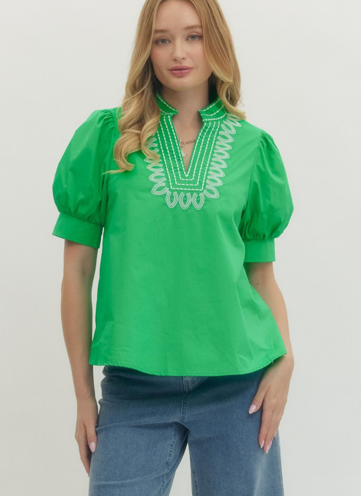 Jolie Embroidered Top