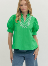 Jolie Embroidered Top