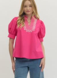 Jolie Embroidered Top