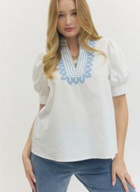 Jolie Embroidered Top