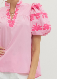 Tessa Embroidered Tunic Top