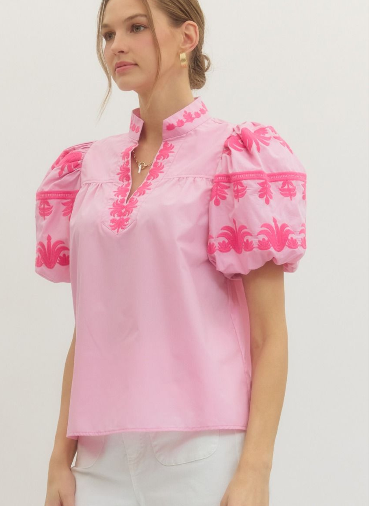 Tessa Embroidered Tunic Top