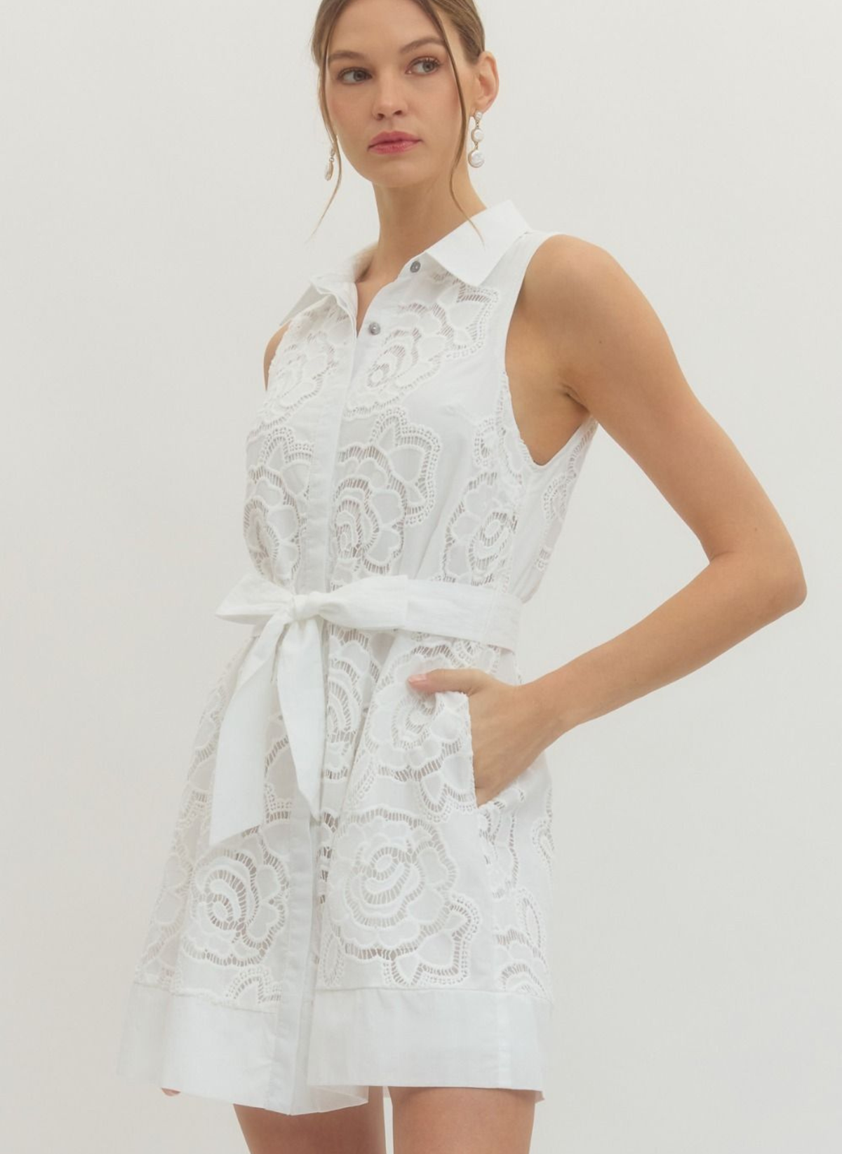 Marigold Lace Floral Dress