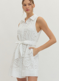 Marigold Lace Floral Dress