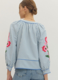 Dreamy Floral Stripe Top
