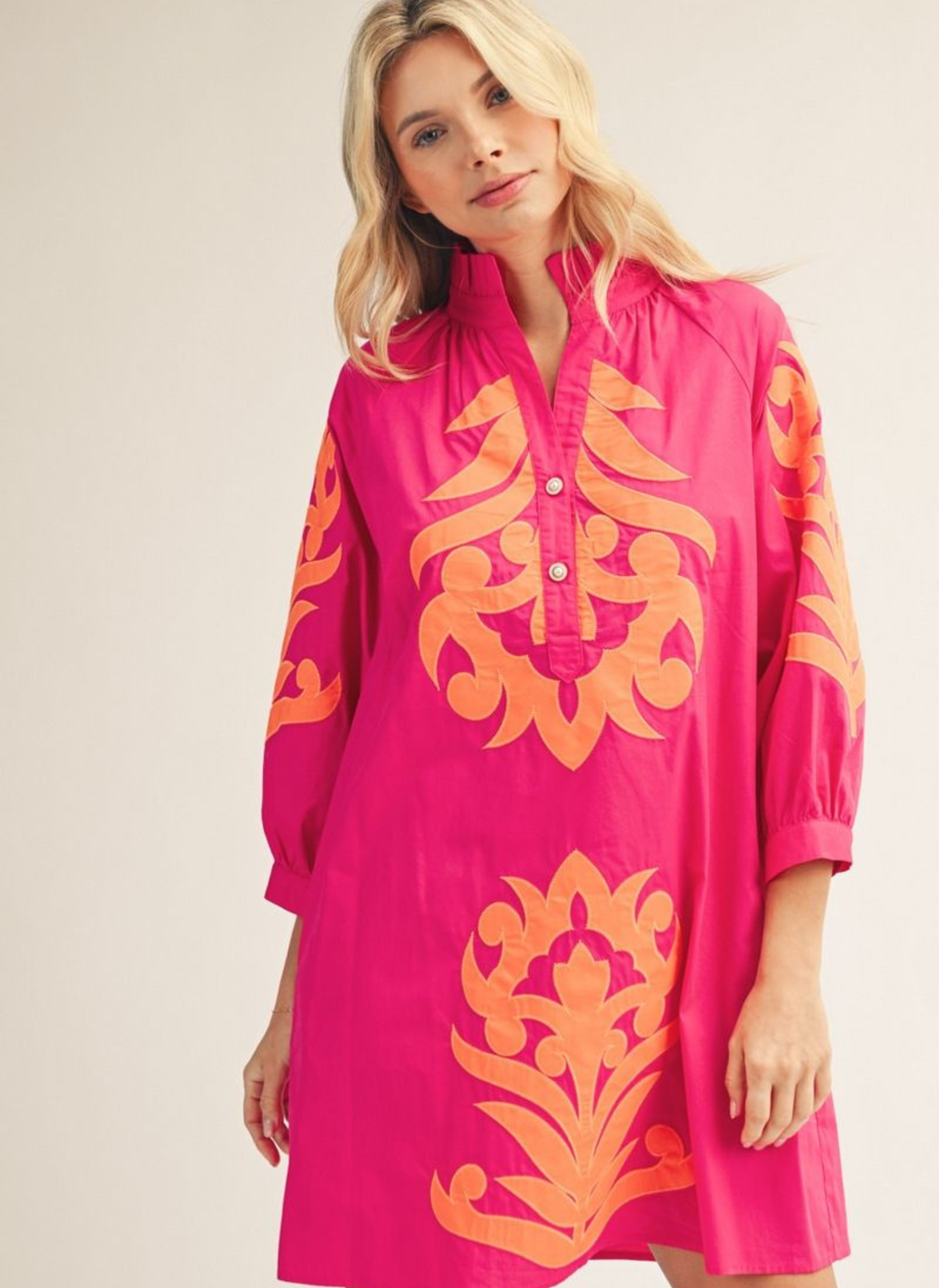 Kit Baroque Floral Dress