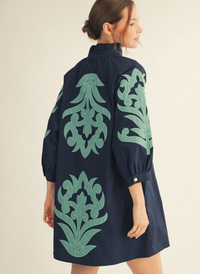 Kit Baroque Floral Dress