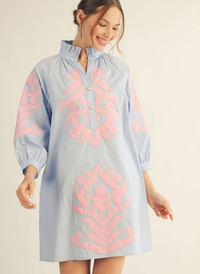Kit Baroque Floral Dress