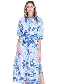 Lagoon Leaf Maxi Dress