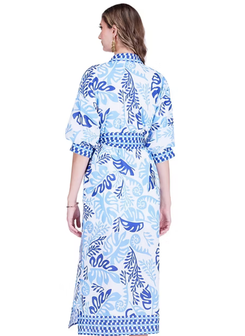 Lagoon Leaf Maxi Dress