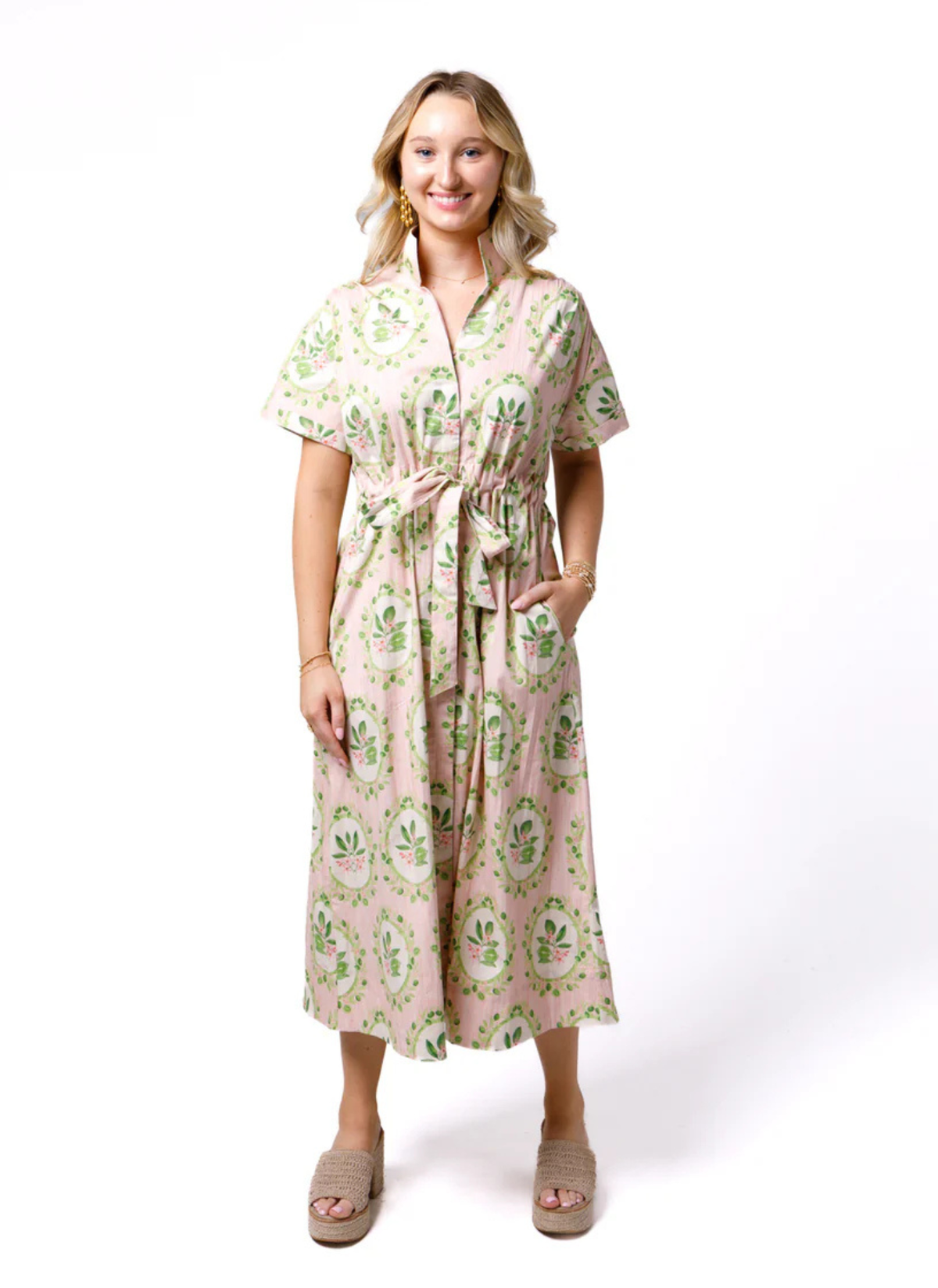 Bria Dress- Key Limes in Pink