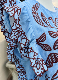 Constance Embroidered Top