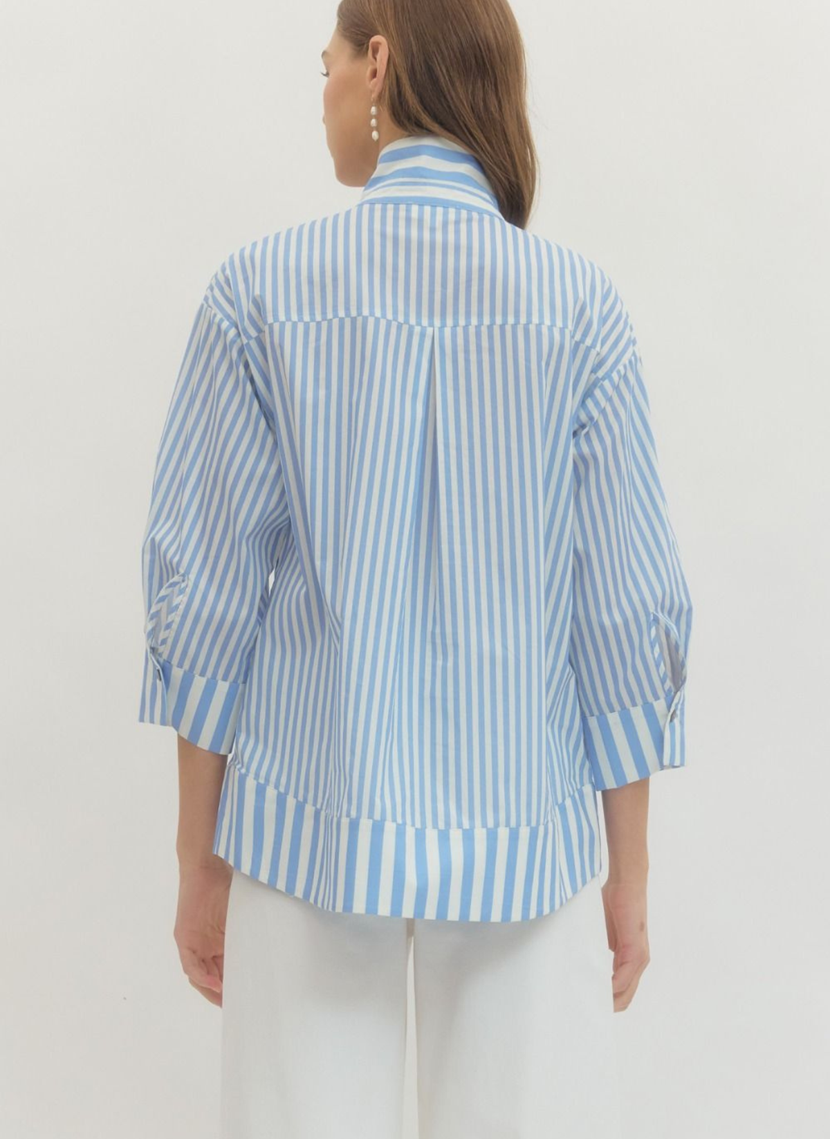 Penny Pearl + Stripe Top