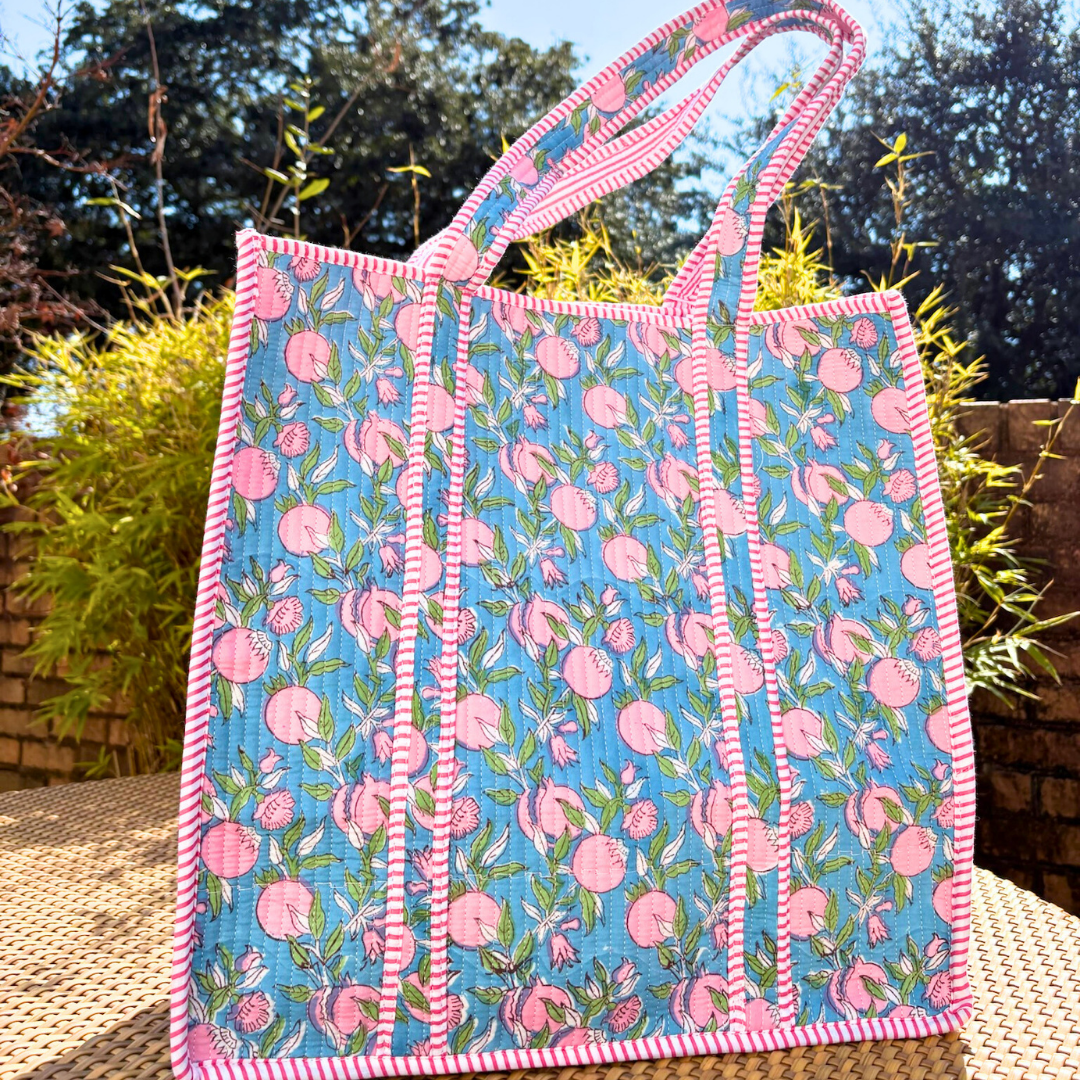 XL Quilted Market Tote Bag