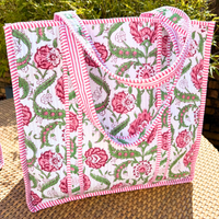 XL Quilted Market Tote Bag