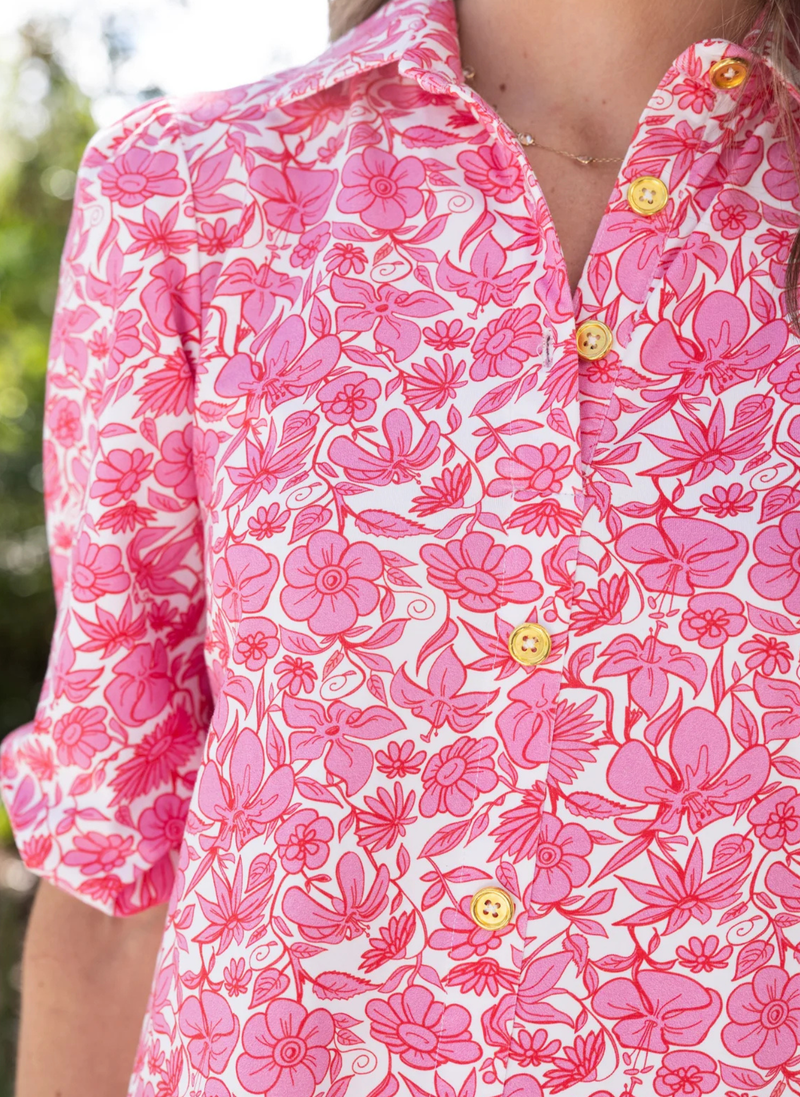 Ashlyn Dress- Hibiscus Haven