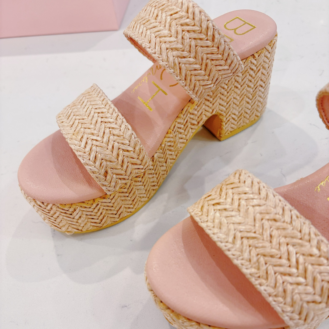 Ocean Ave Platform Sandal - Quartz Pink