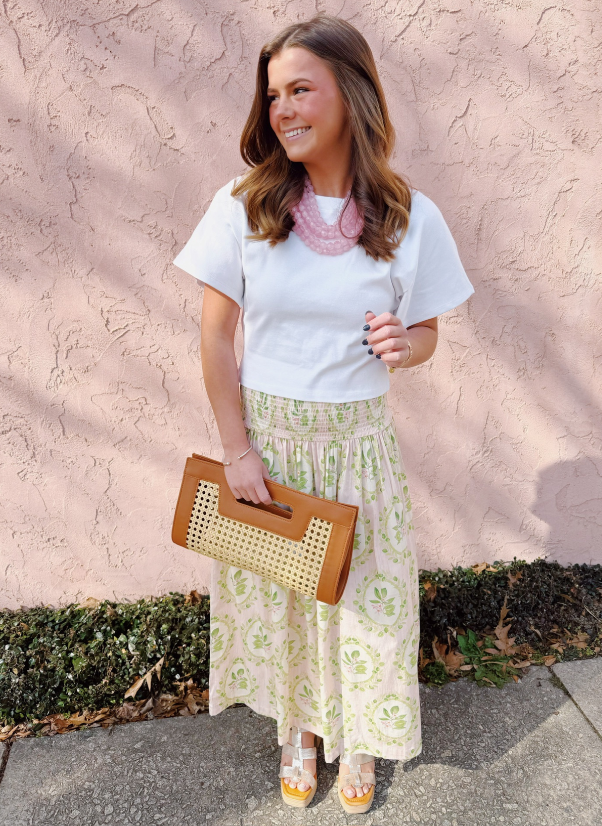 Betsy Skirt- Key Limes in Pink