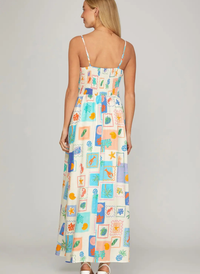 Cami Postcard Midi Dress