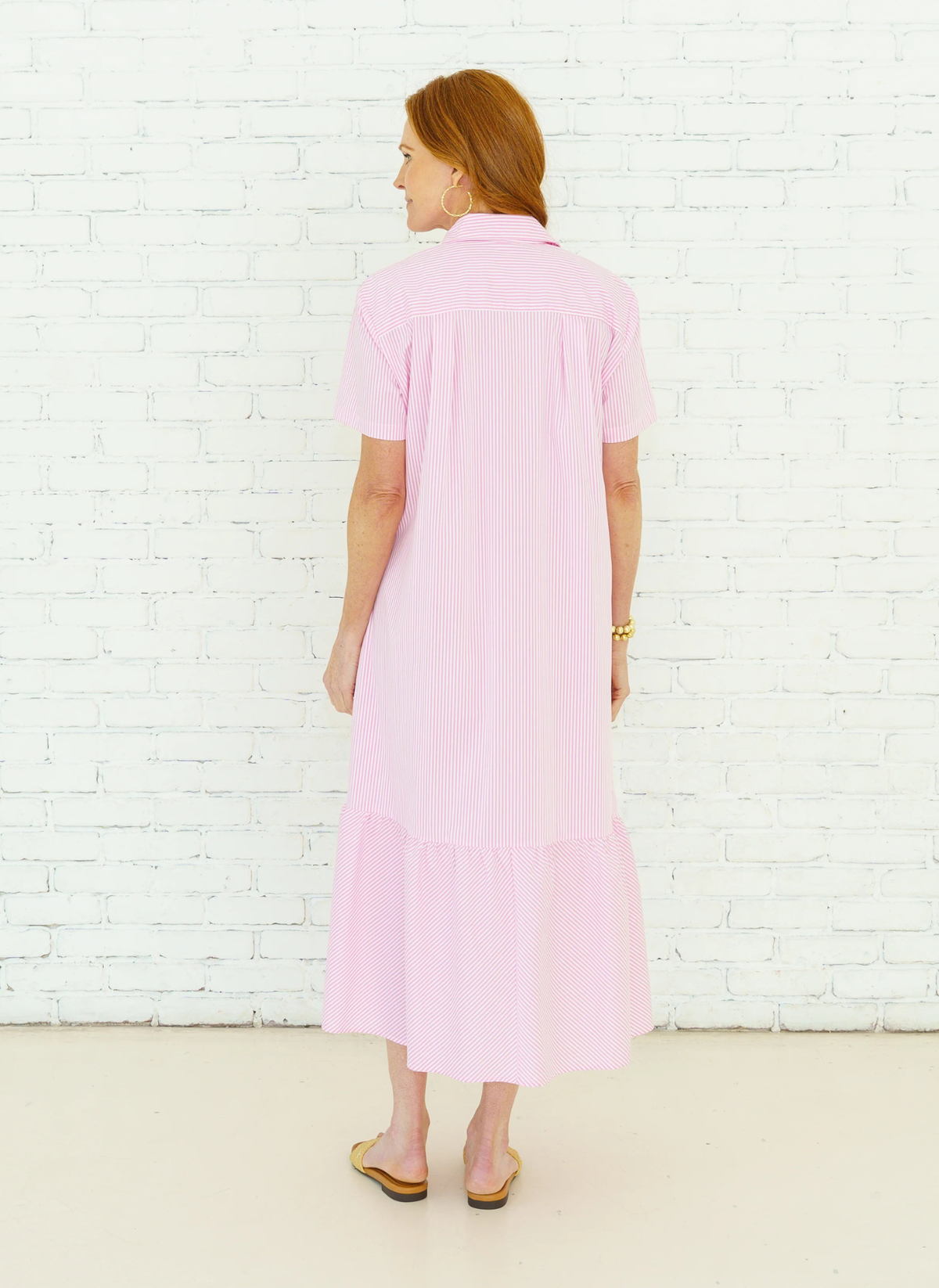 Maddie Stripe Midi Dress