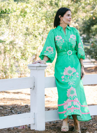 Lyla Dress- Pink Henrietta