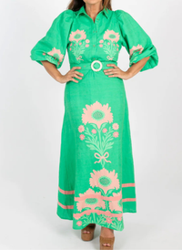 Lyla Dress- Pink Henrietta