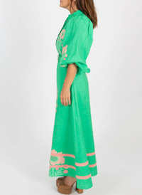 Lyla Dress- Pink Henrietta