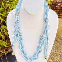 Color Coated Chain Rope Necklace