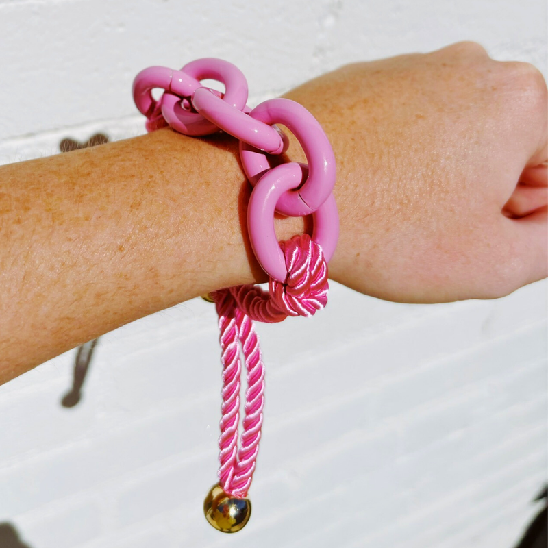 Color Coated Chain Rope Bracelet