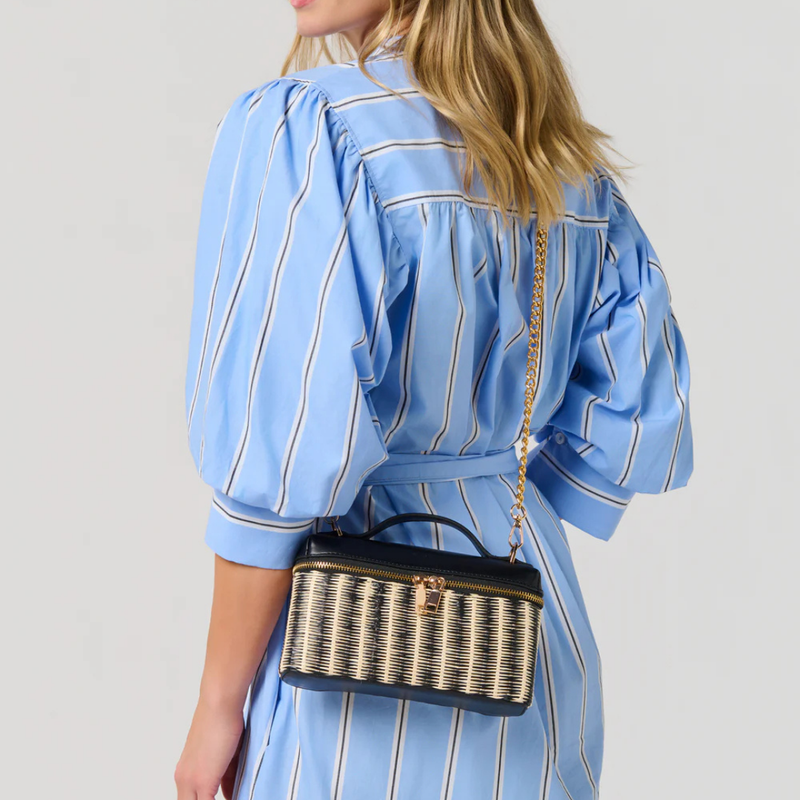 Riley Woven Vanity Handbag