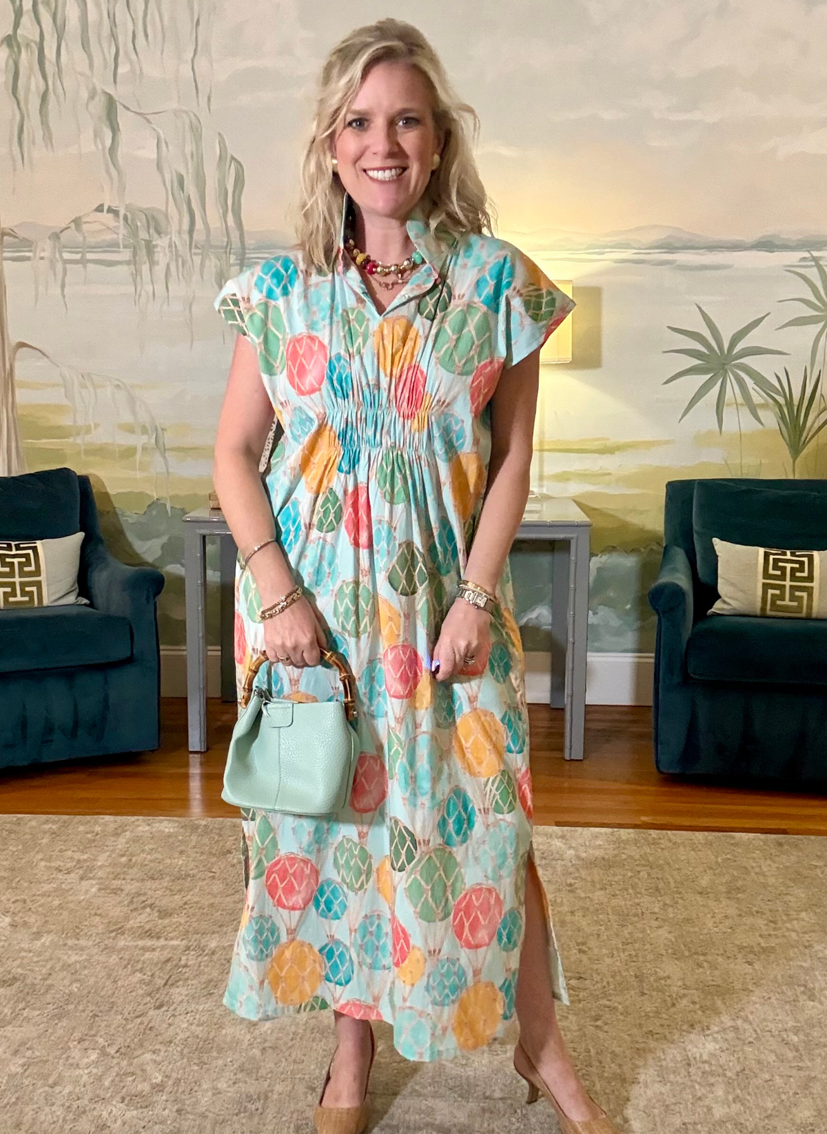 June Caftan- Buoyant Buoys