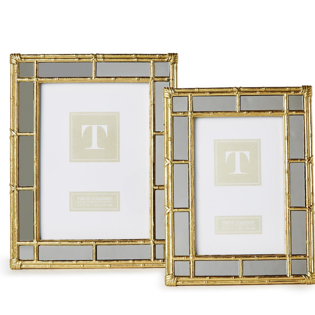 Mirror Edge Gold Bamboo Frame