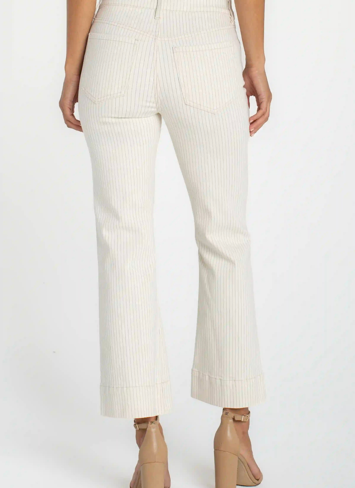 Gia Glider Crop Flare Denim - Nautical