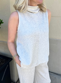 Scuba Mock Neck + Lounge Pant Set