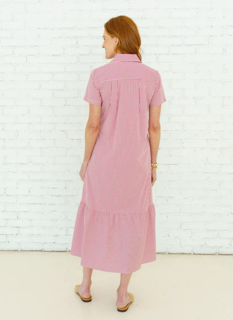 Maddie Midi Dress- Red