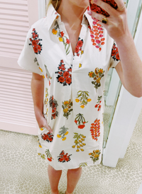 Leni Floral Shirt Dress
