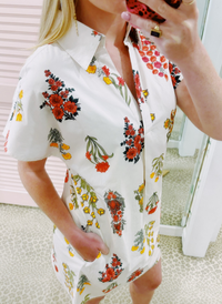 Leni Floral Shirt Dress