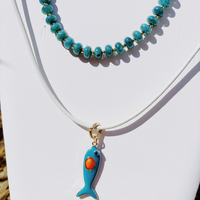 Leather Fish Necklace
