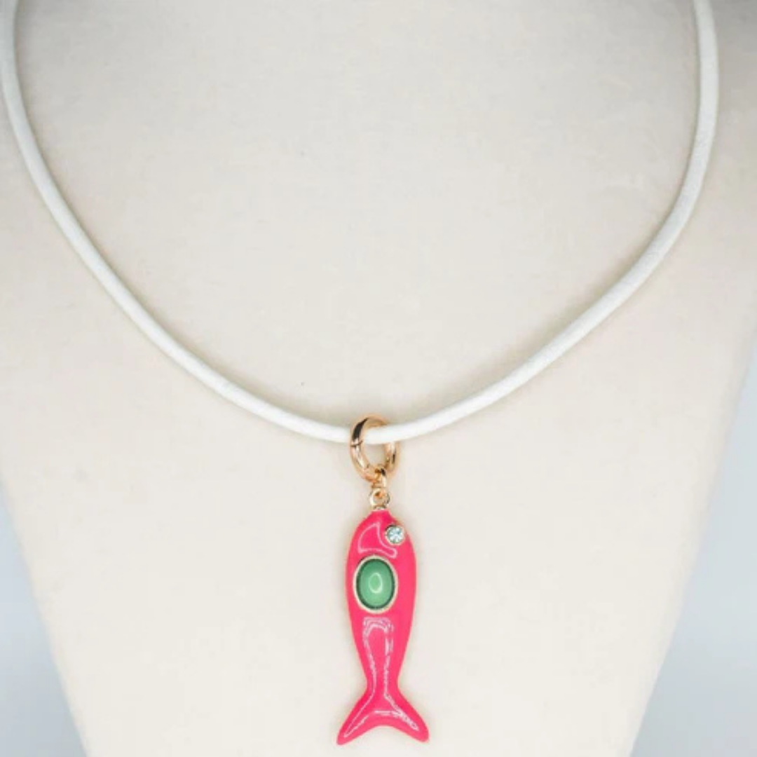 Leather Fish Necklace